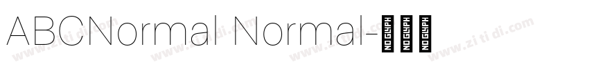 ABCNormal Normal字体转换